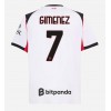 Herren Fußballbekleidung AC Milan Santiago Gimenez #7 Auswärtstrikot 2025-26 Kurzarm